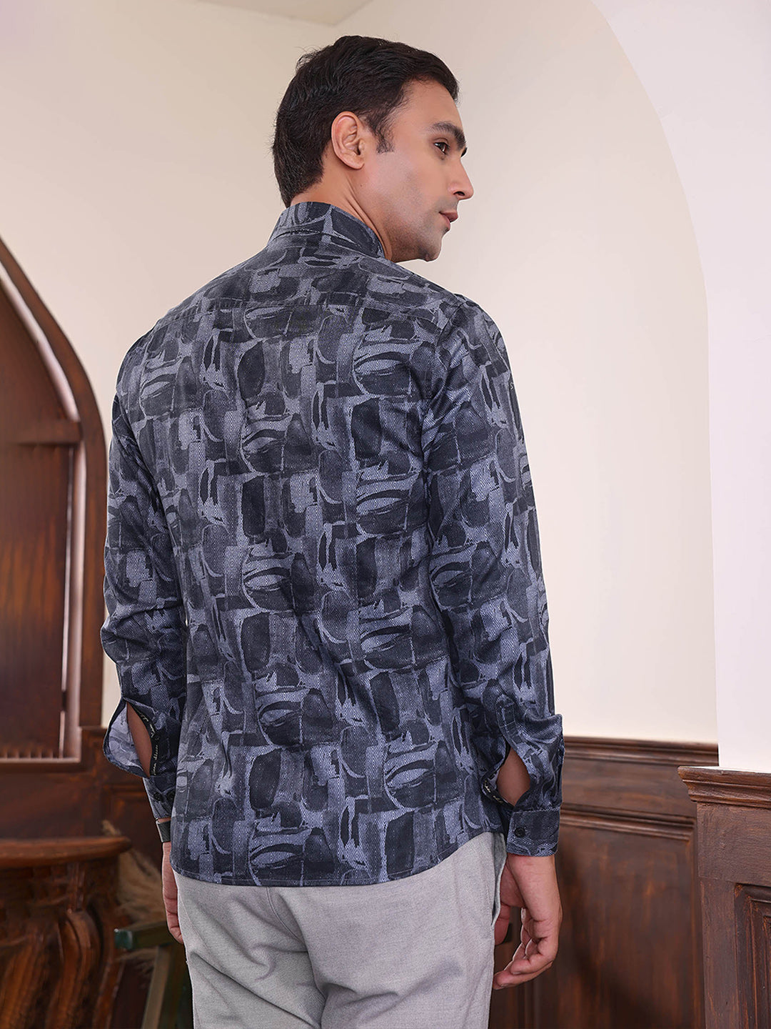 Abkasa Men Multi Collar Shirt