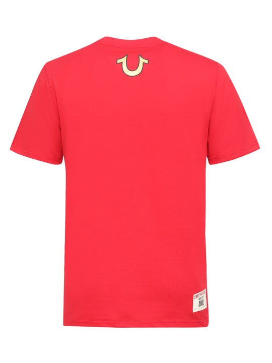 True Religion Chinese Red Printed Regular Fit T-Shirt