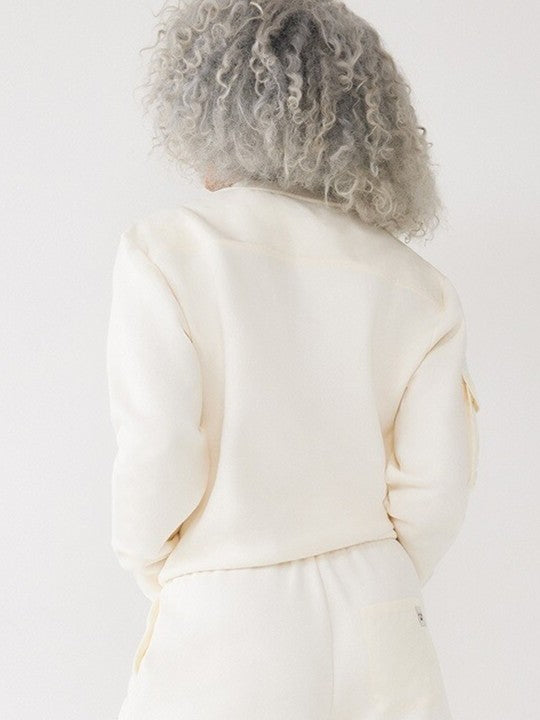 True Religion Women Solid Round Neck Sweatshirt