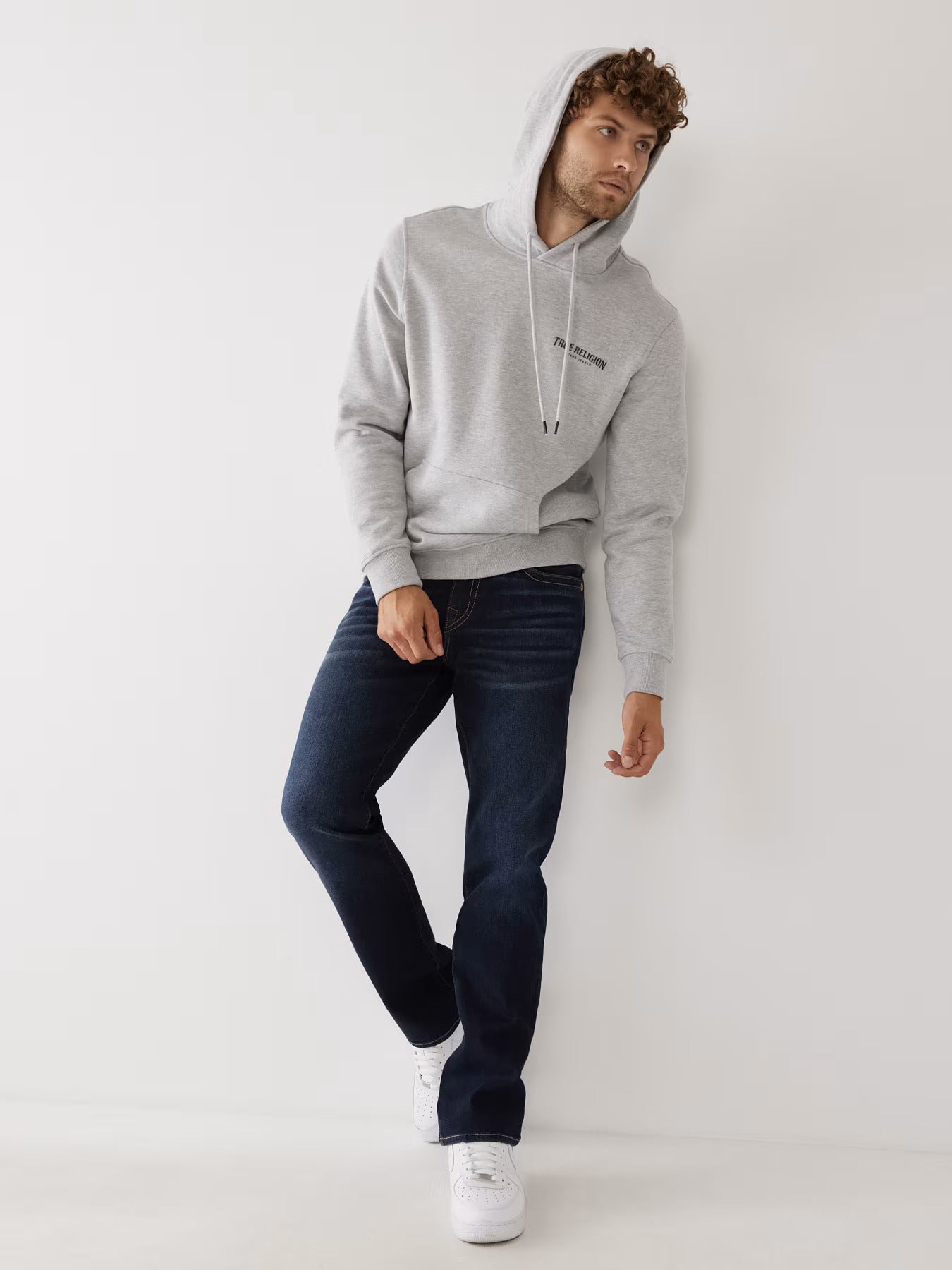 True Religion SN Ricky Straight Fit Blue Solid Jeans