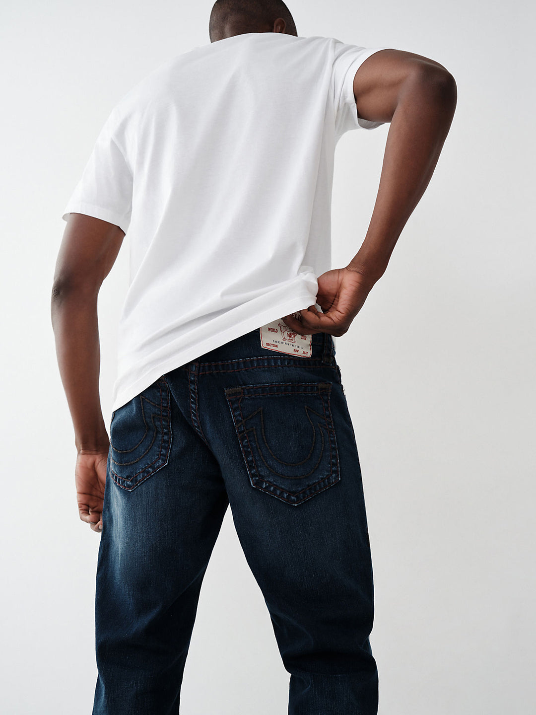 True Religion Super T Straight Blue Mid Rise Jeans