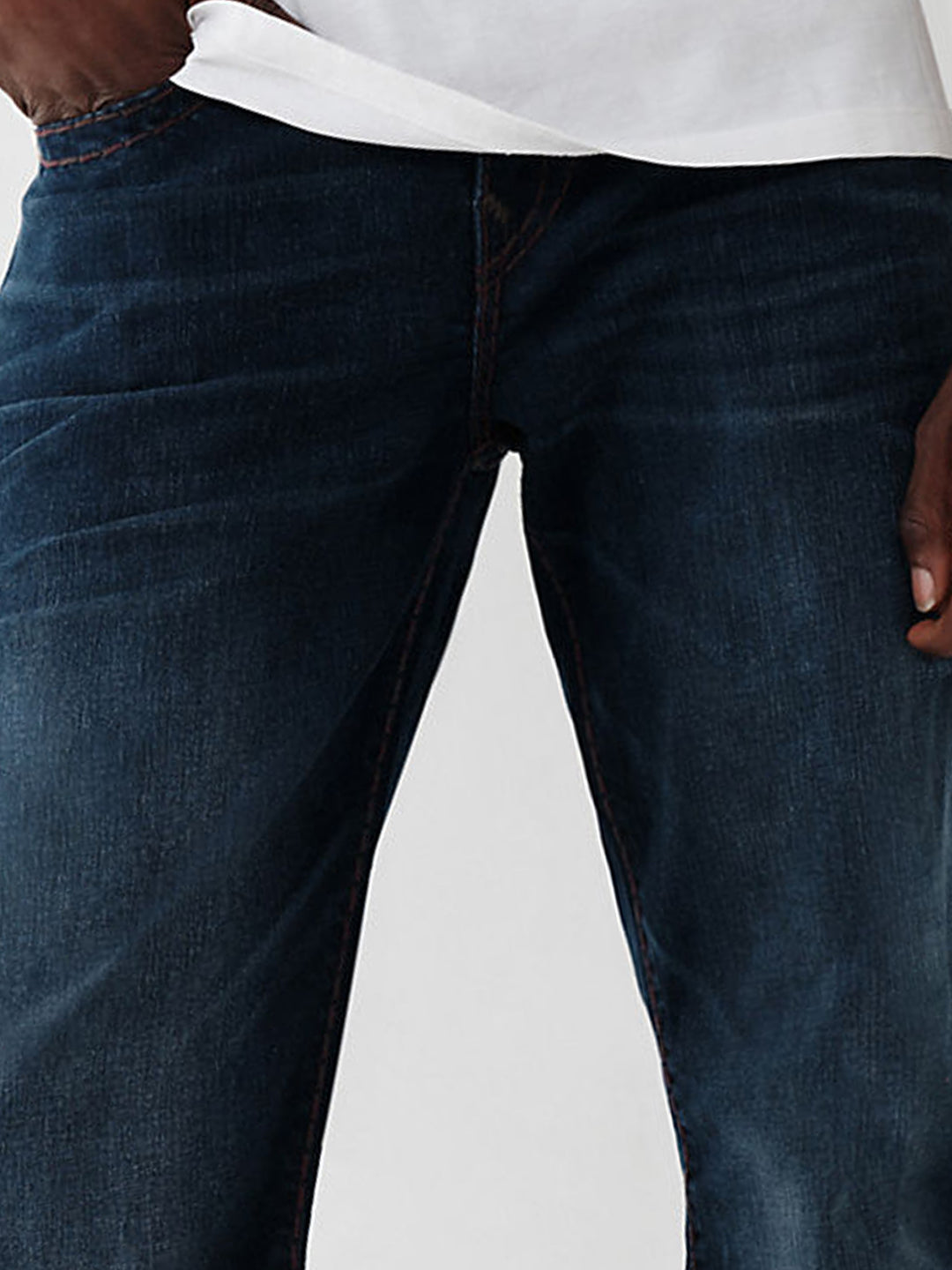 True Religion Super T Straight Blue Mid Rise Jeans