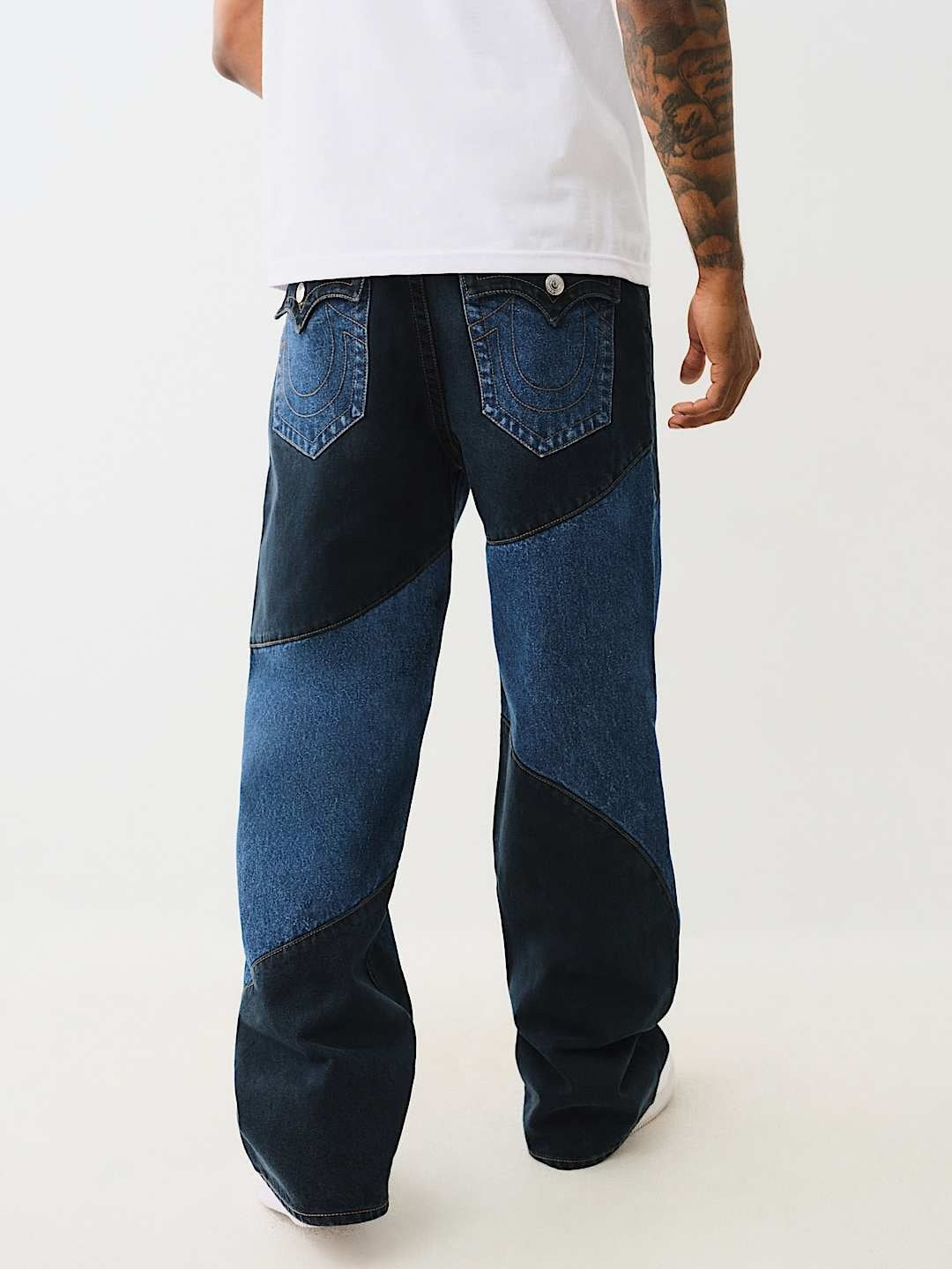 True Religion Men SN Vinny Flared Fit Medium Wash Jeans