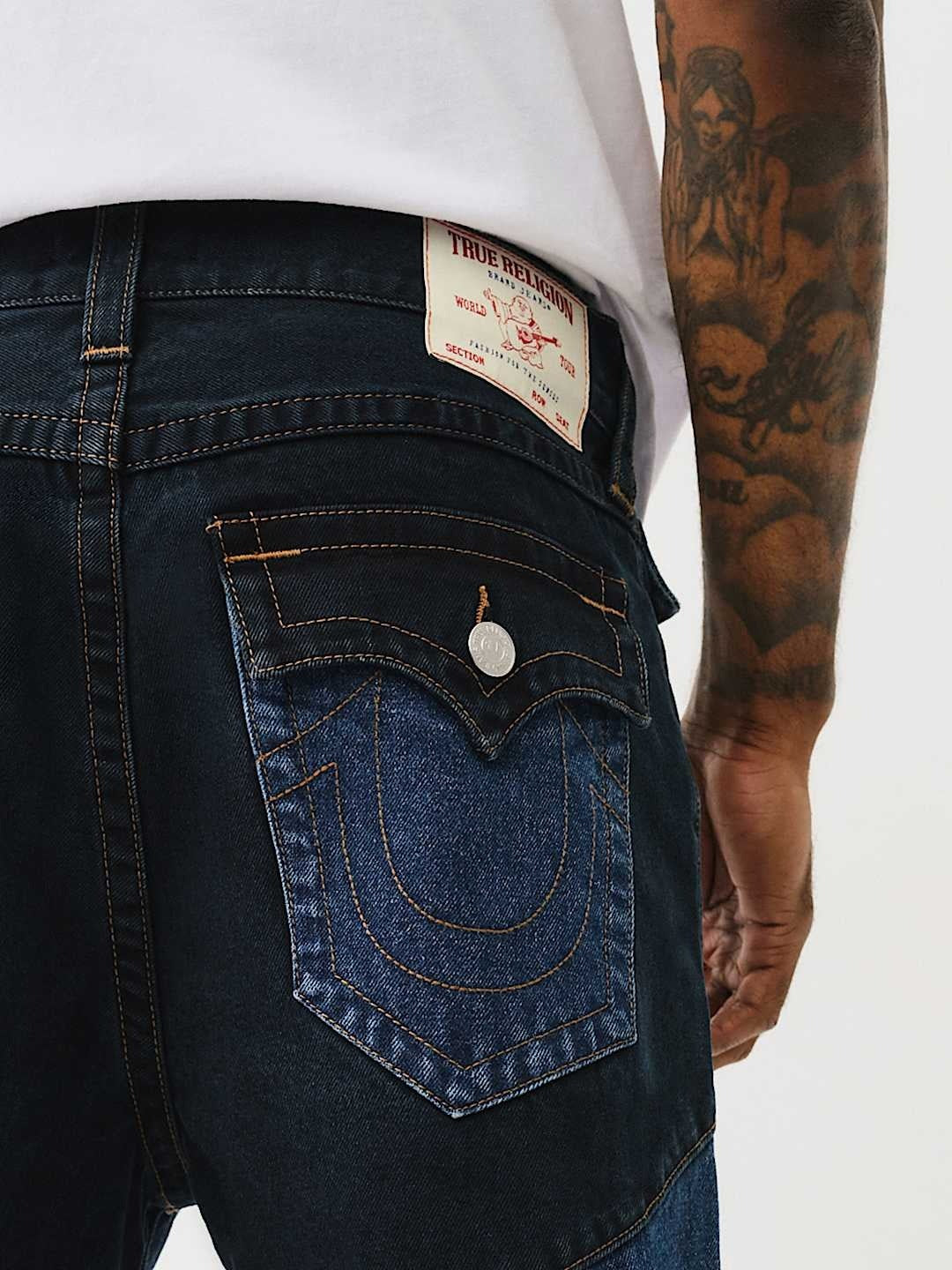 True Religion Men SN Vinny Flared Fit Medium Wash Jeans