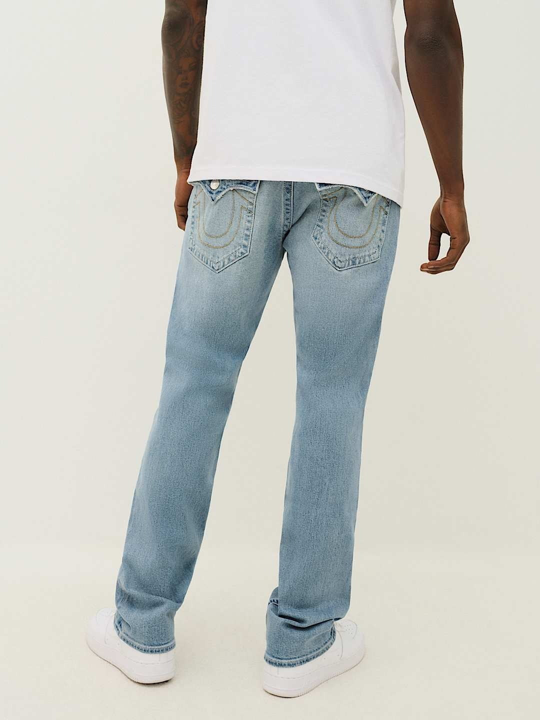 True Religion Men SN Ricky Straight Fit Medium Wash Jeans