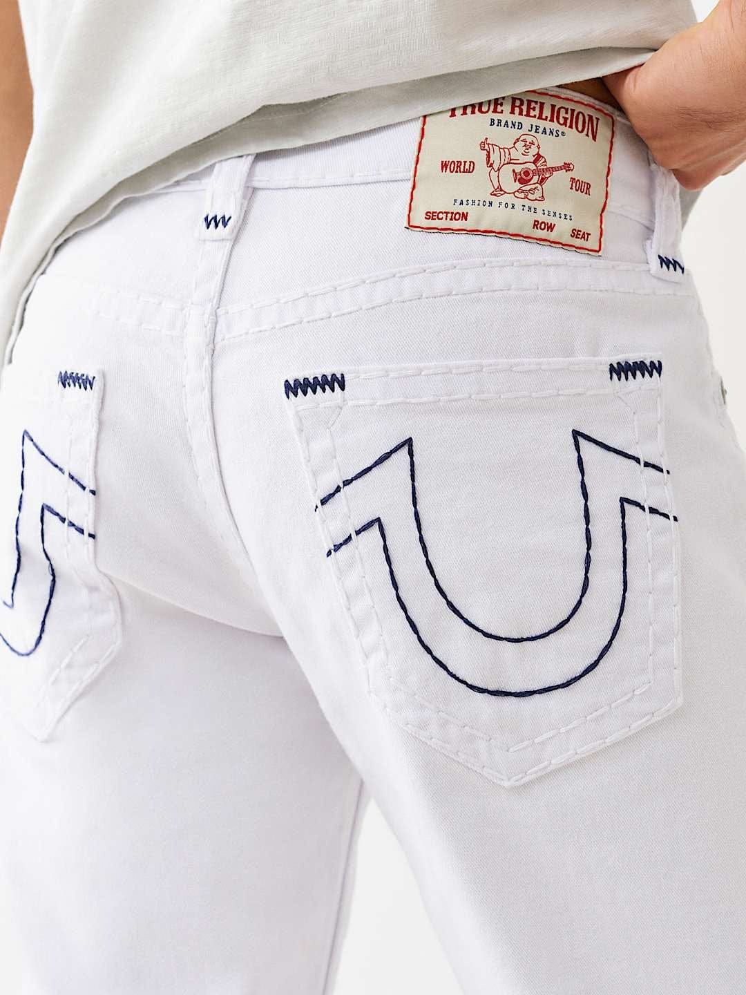 パンツ TRUE RELIGION RICKY SUPER T 28inch White Shop True Religion Men White Straight Fit Solid Super T Ricky