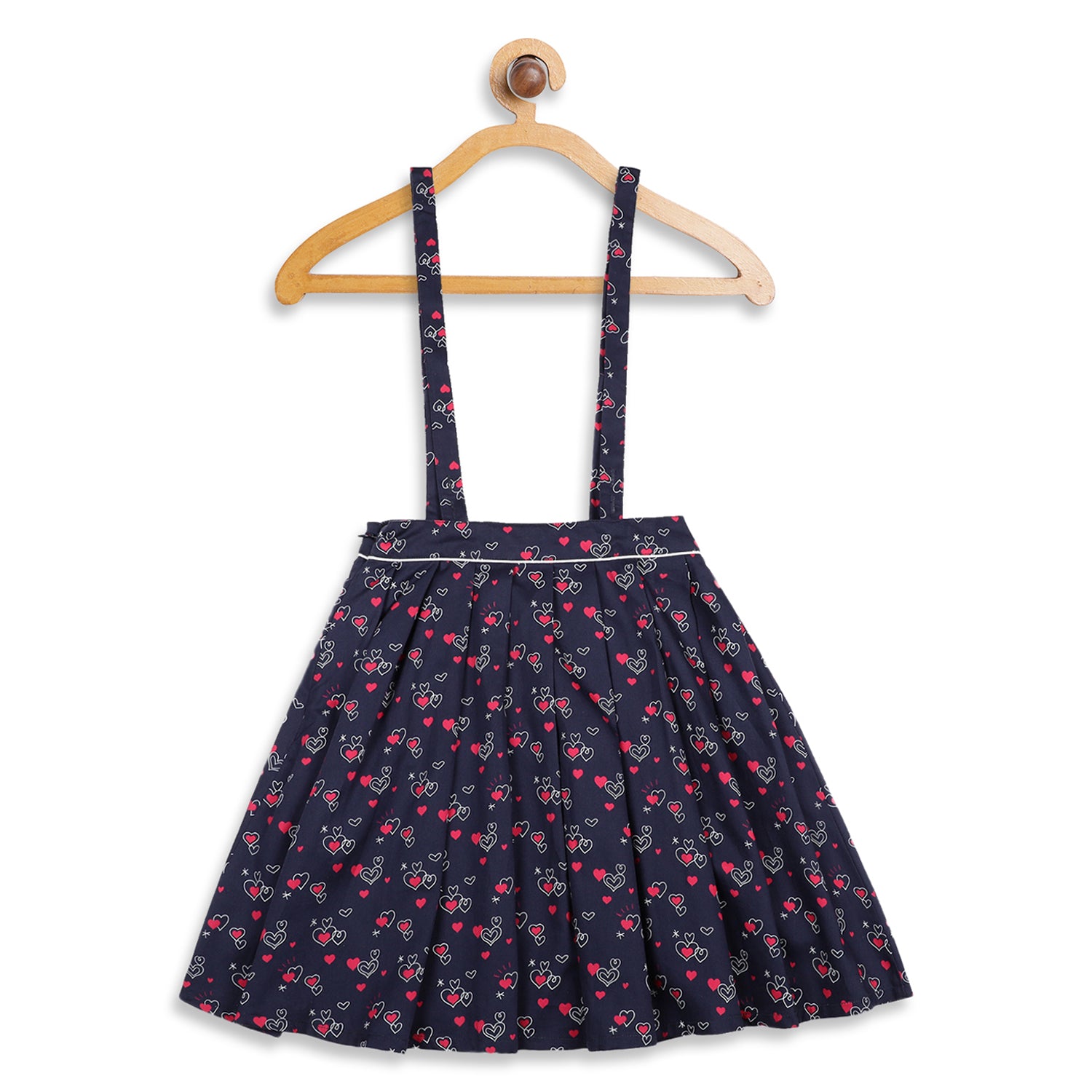 Elle Kids Girls Navy Printed Regular Fit Skirt