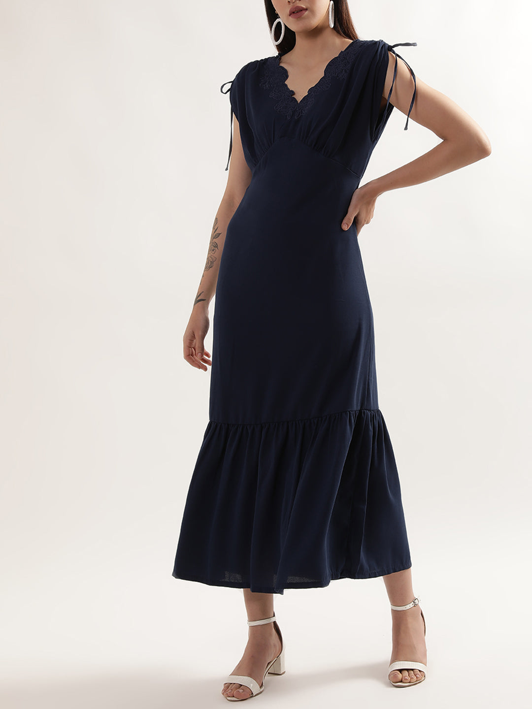 Shop Centre Stage Women Navy Blue Dress Online – Iconic India