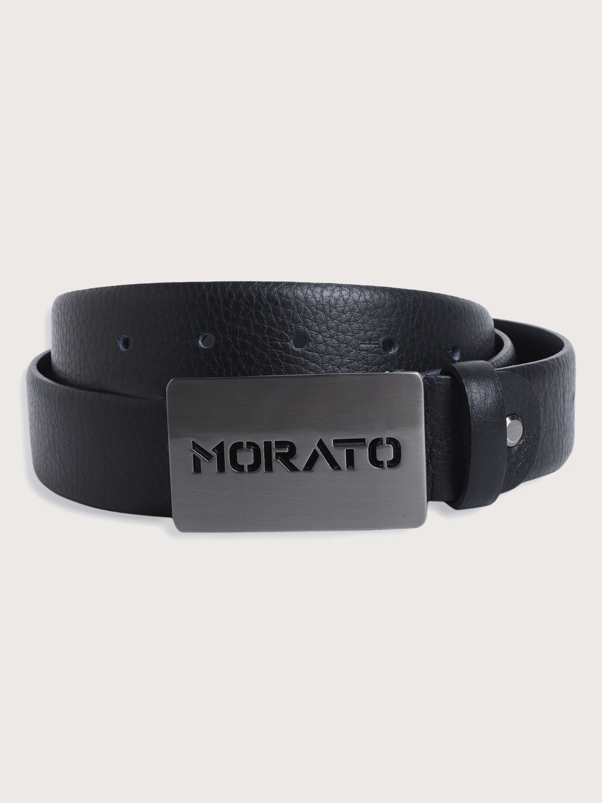 Antony Morato Gray Leather Regular Belt