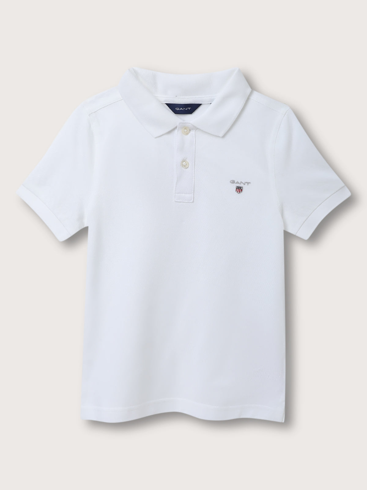 Gant Kids White Regular Fit Polo T-Shirt
