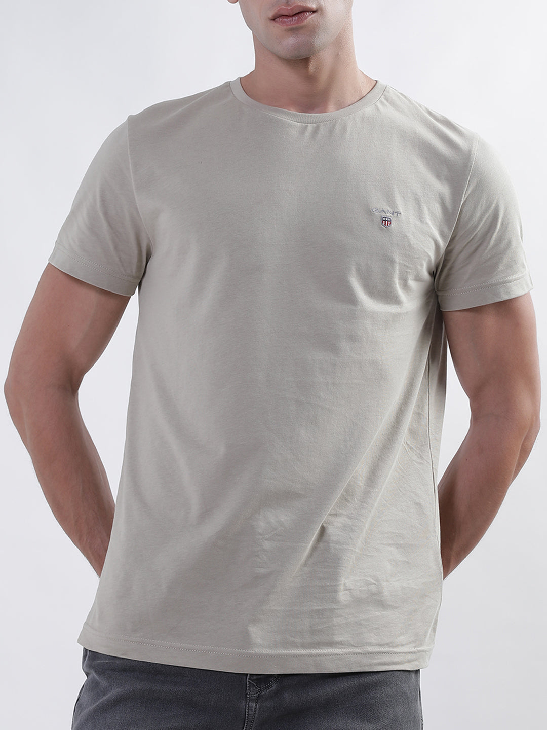 Gant Beige Original Regular Fit T-Shirt