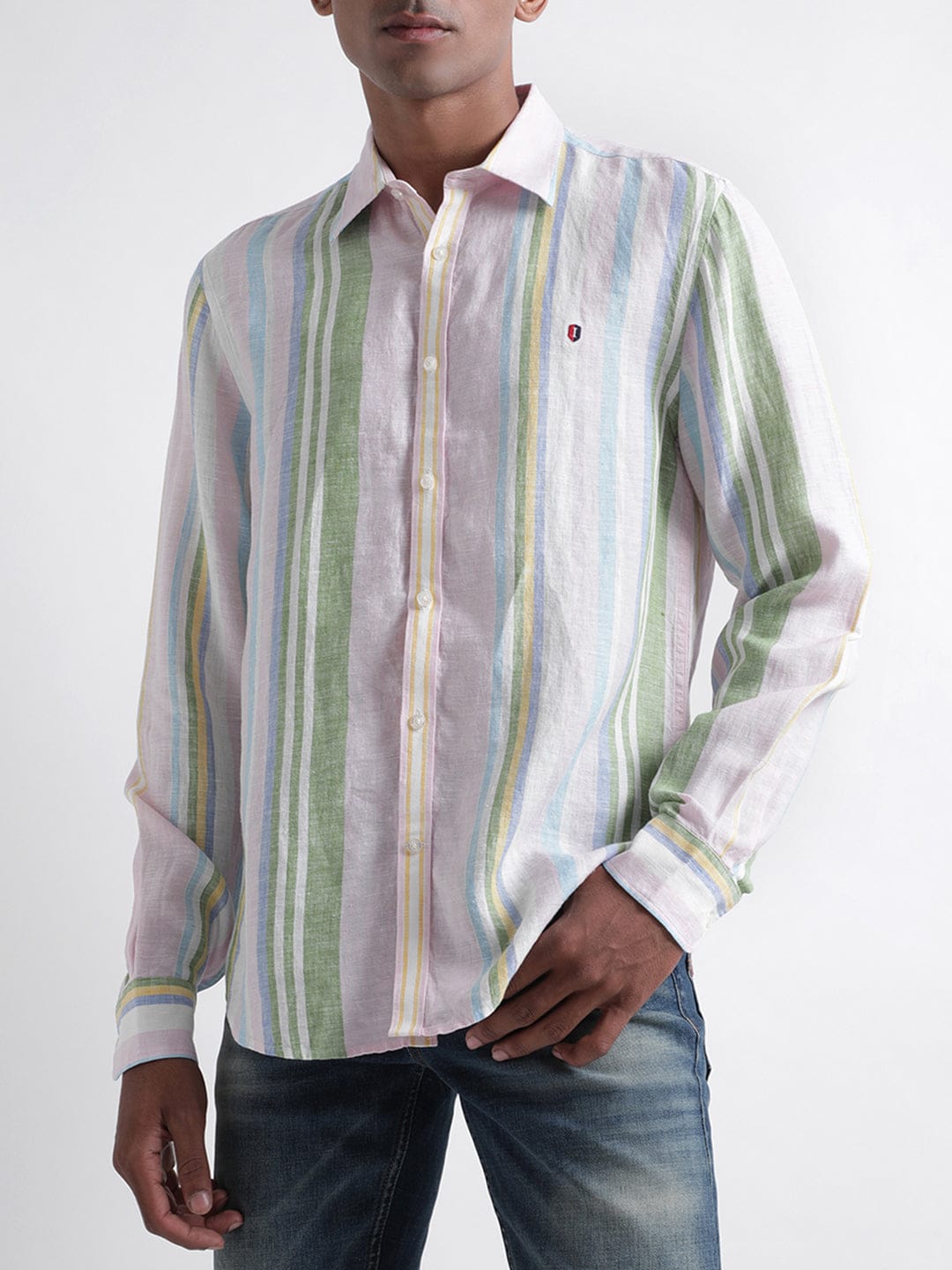 Iconic Men Multi Shirt Collar Shirt