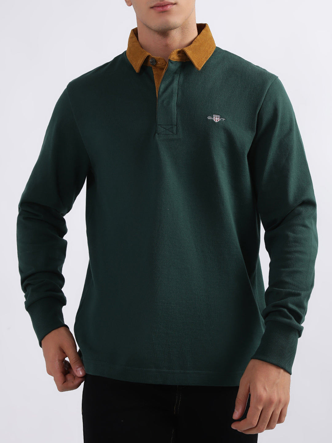 Gant Tartan Green Regular Fit Polo Tshirt