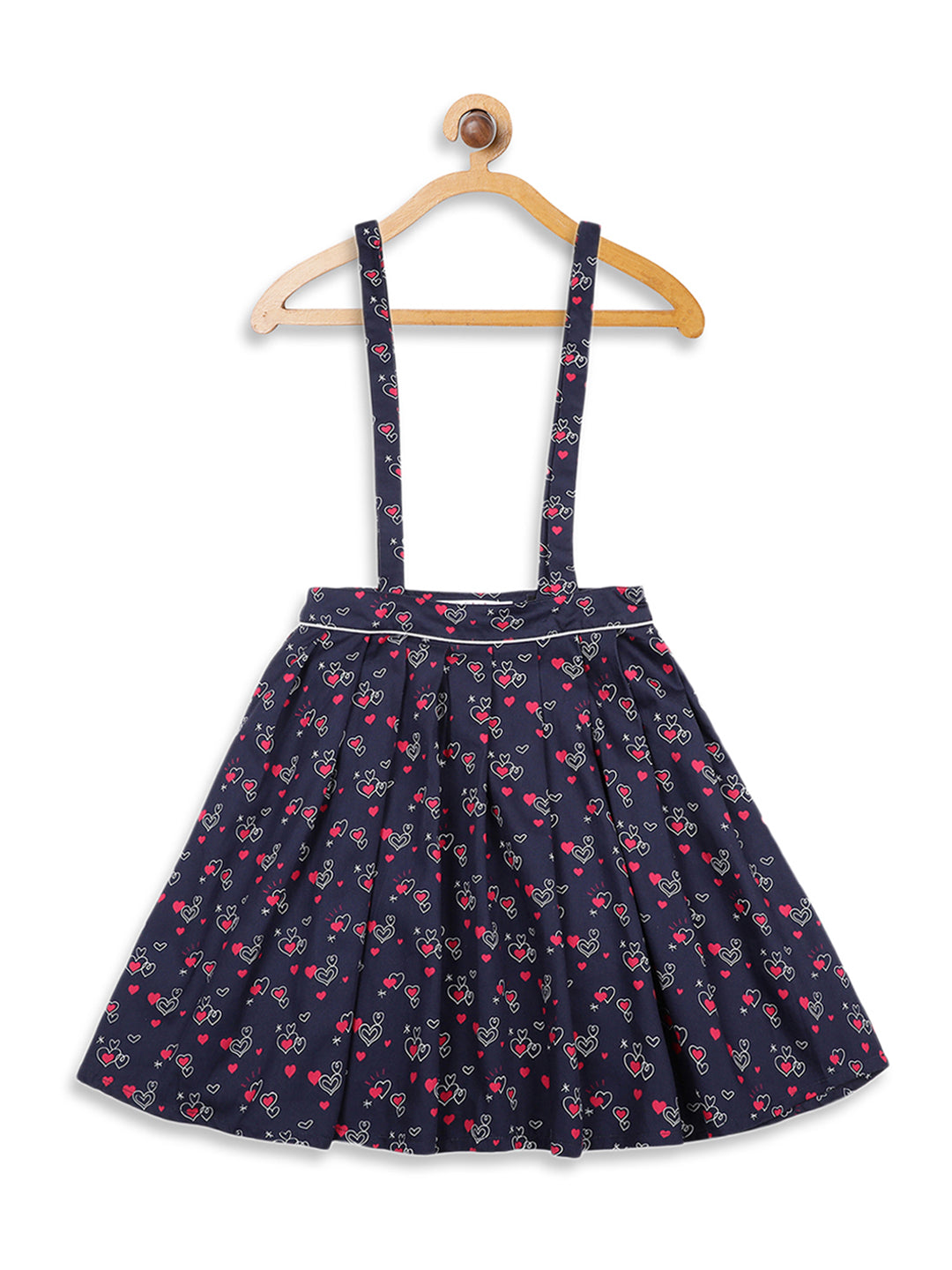 Elle Kids Girls Navy Printed Regular Fit Skirt