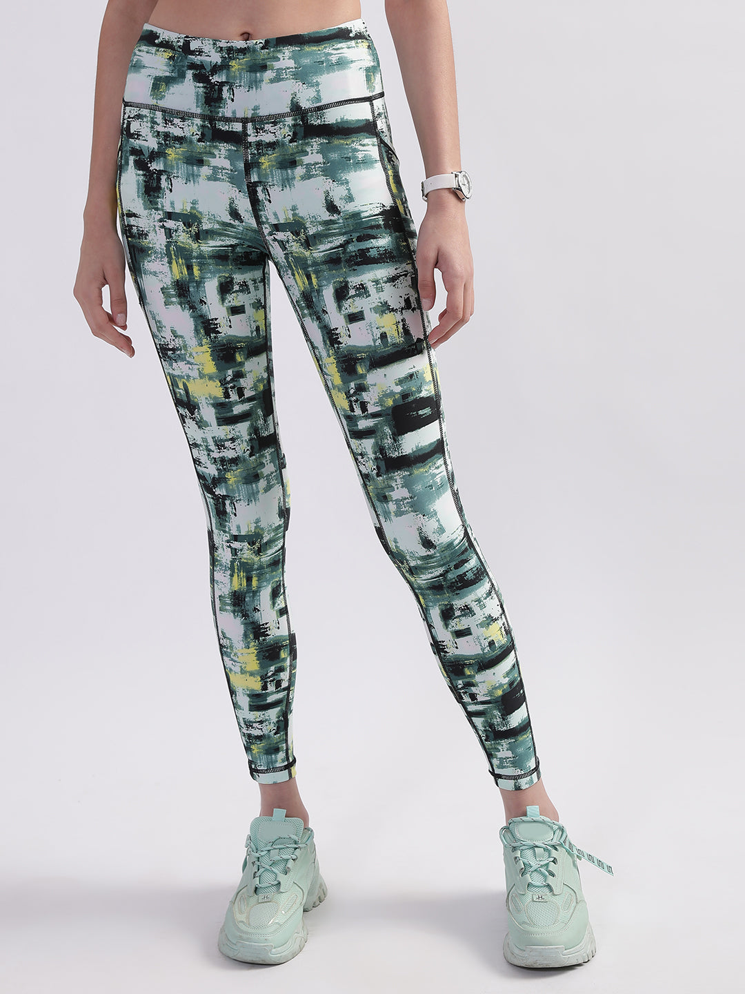 DKNY Women Multi Printed Fitted Leggings