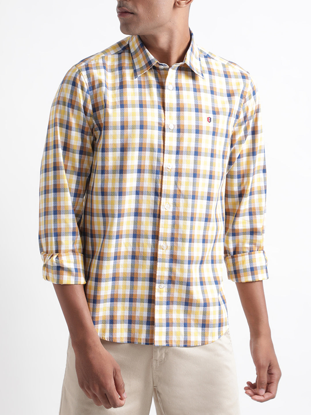 Iconic Multi Checked Regular Fit Shirt