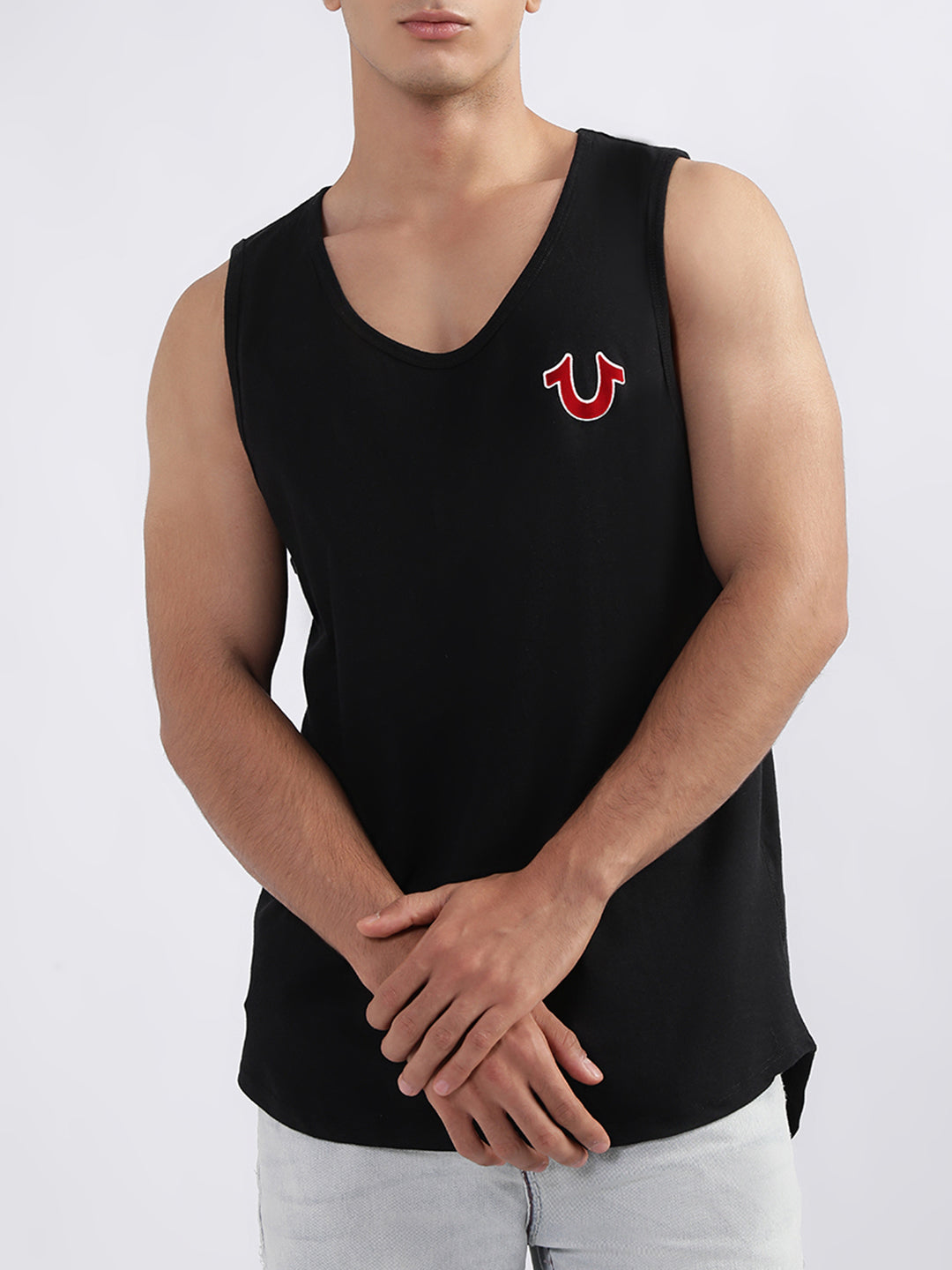 True Religion Black Fashion Relaxed Fit Vest