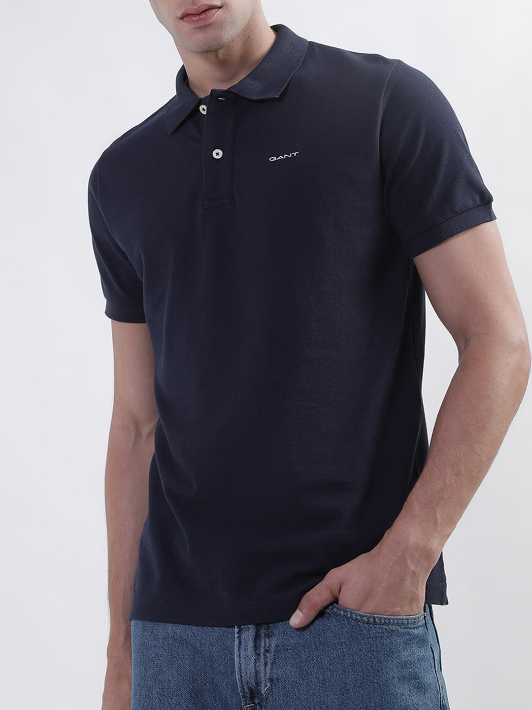 Gant Blue Regular Fit Polo T-Shirt