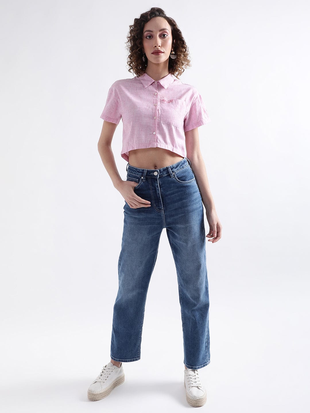 Elle Women Pink Top