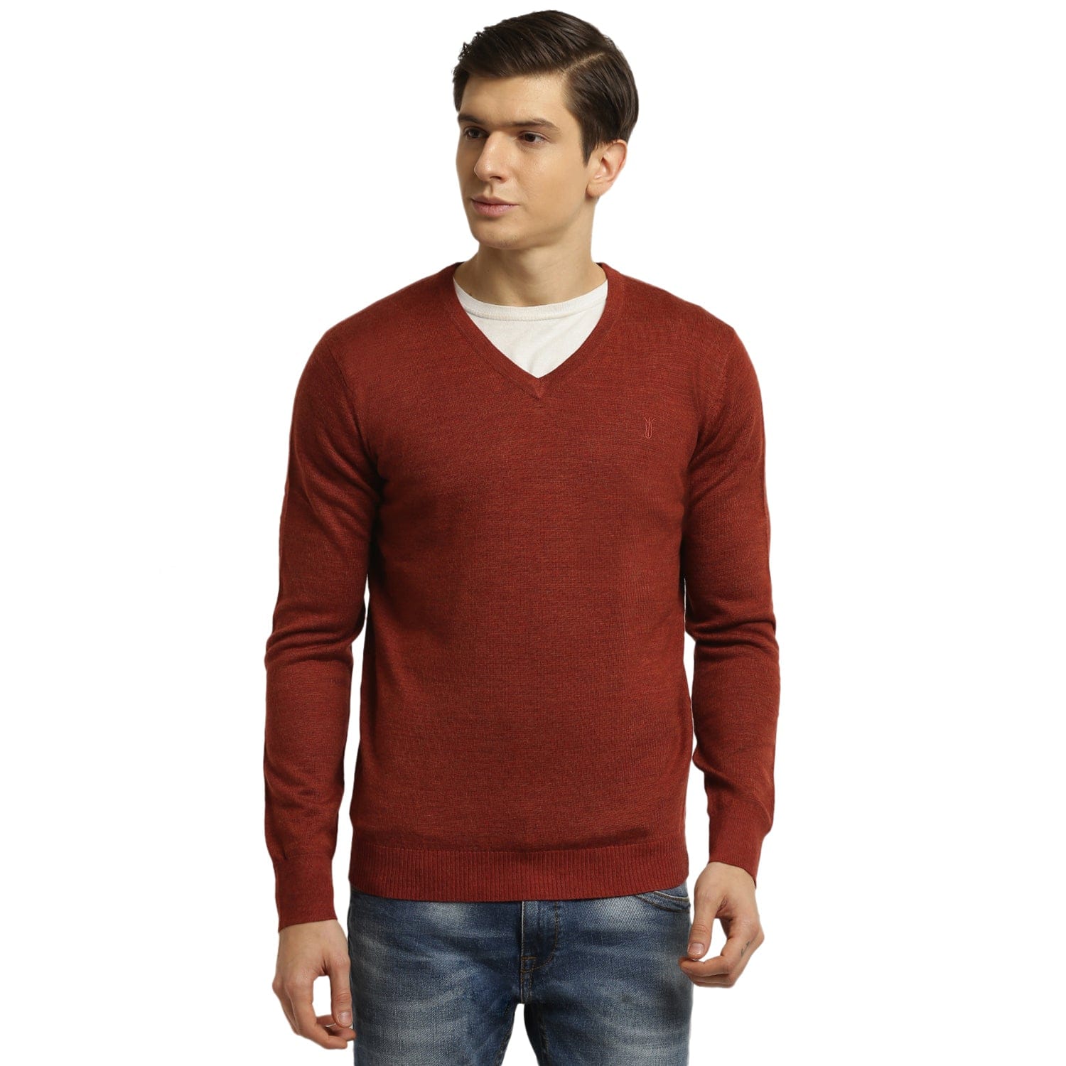 Bruun & Stengade Men Black V Neck Sweater