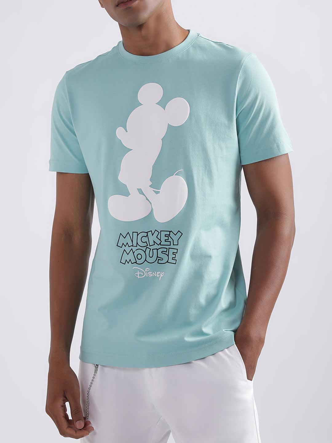 Antony Morato Blue Printed Regular Fit T-Shirt For Men
