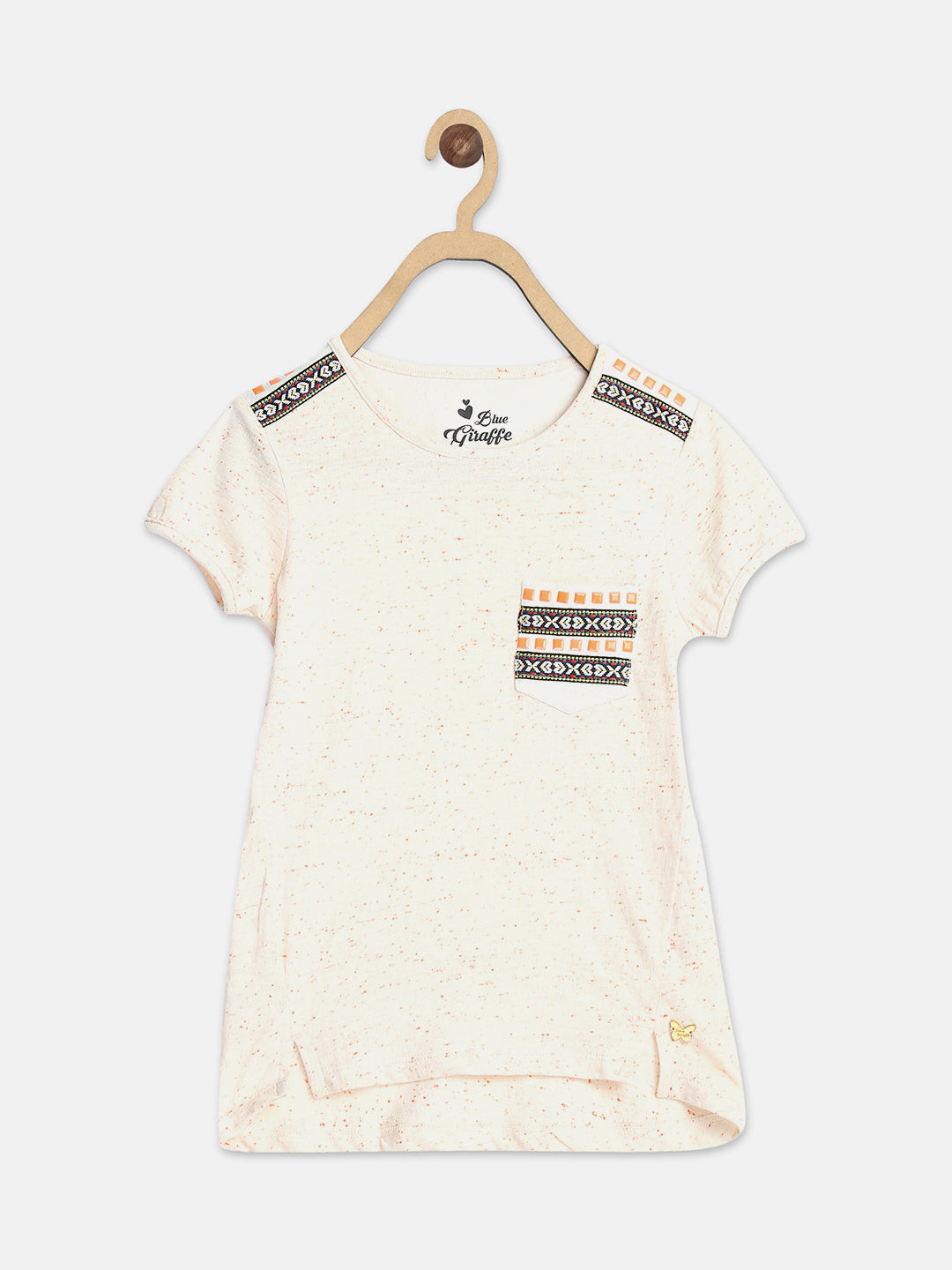 Blue Giraffe Girls Tshirt