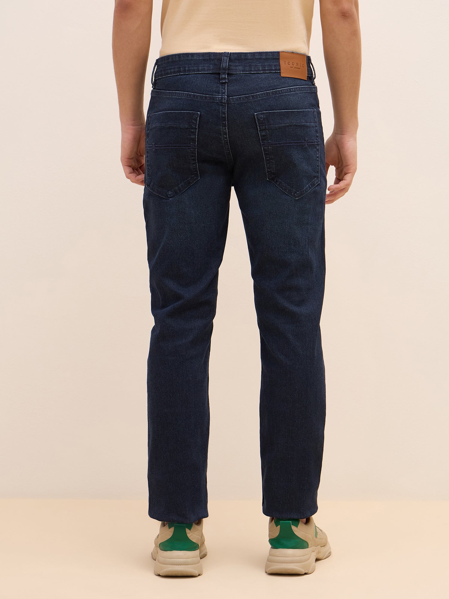 Iconic Men Blue Slim Fit Solid Jeans