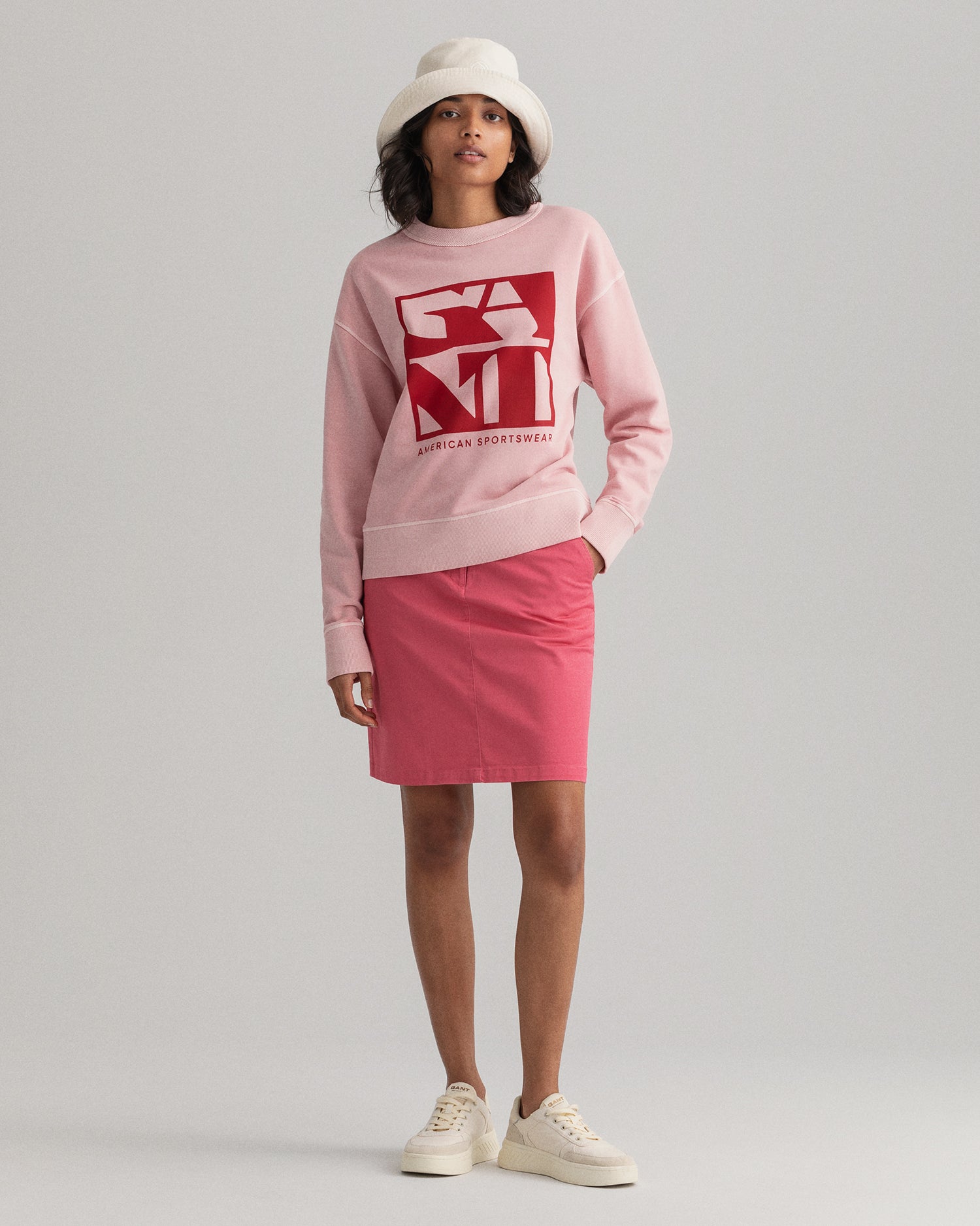 Gant Women Pink Solid Above Knee Length Pencil Skirts