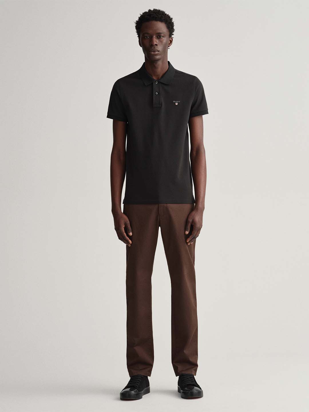 Gant Men Brown Slim Fit Trousers