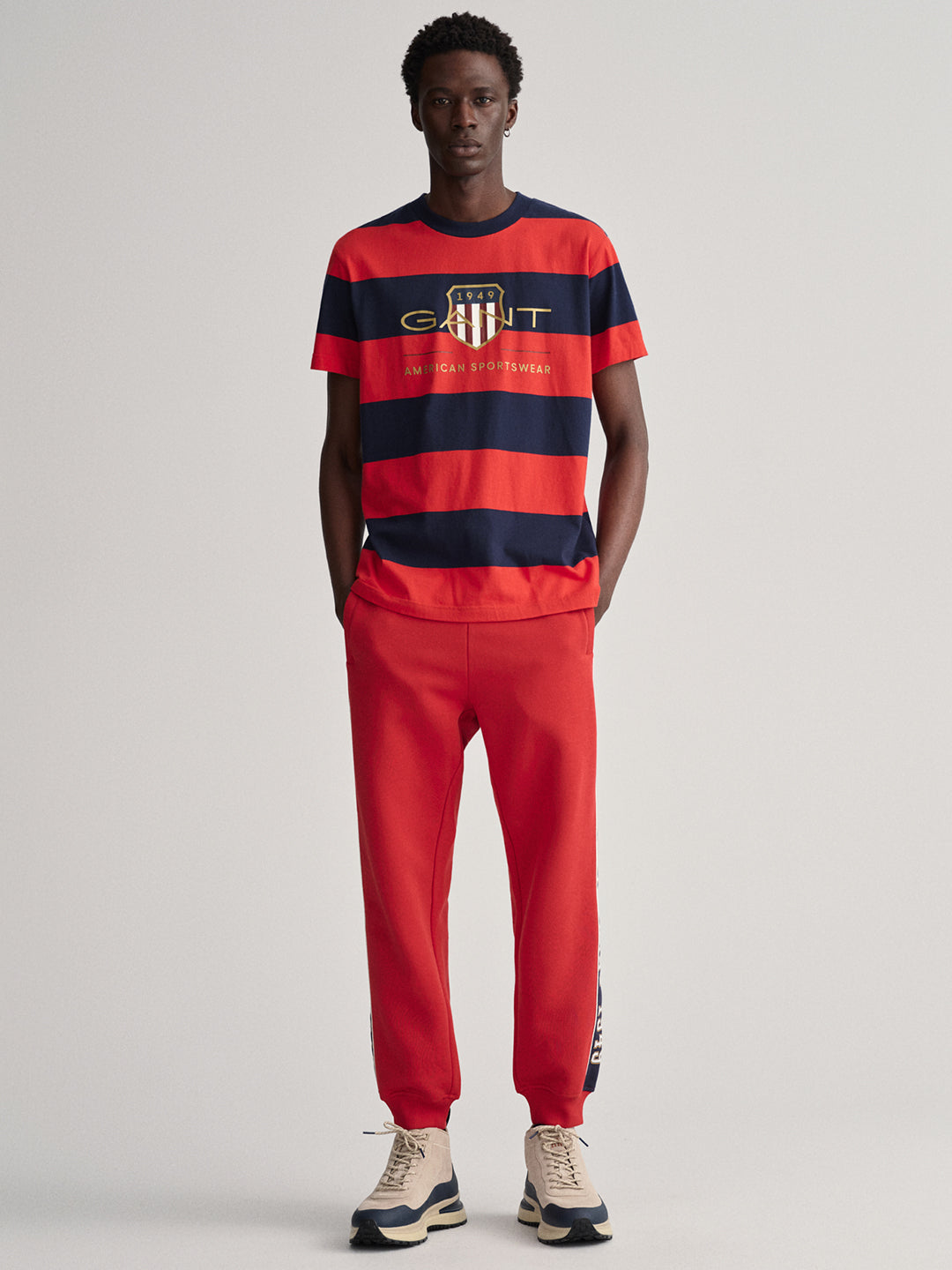 Gant Navy Blue Logo Regular Fit T-Shirt