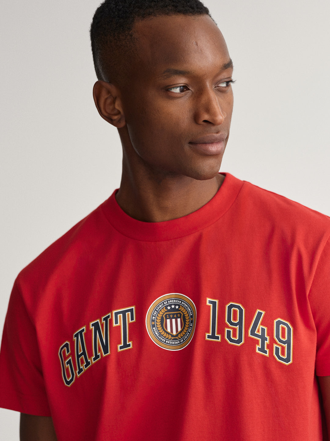 Gant Navy Blue Logo Regular Fit T-Shirt