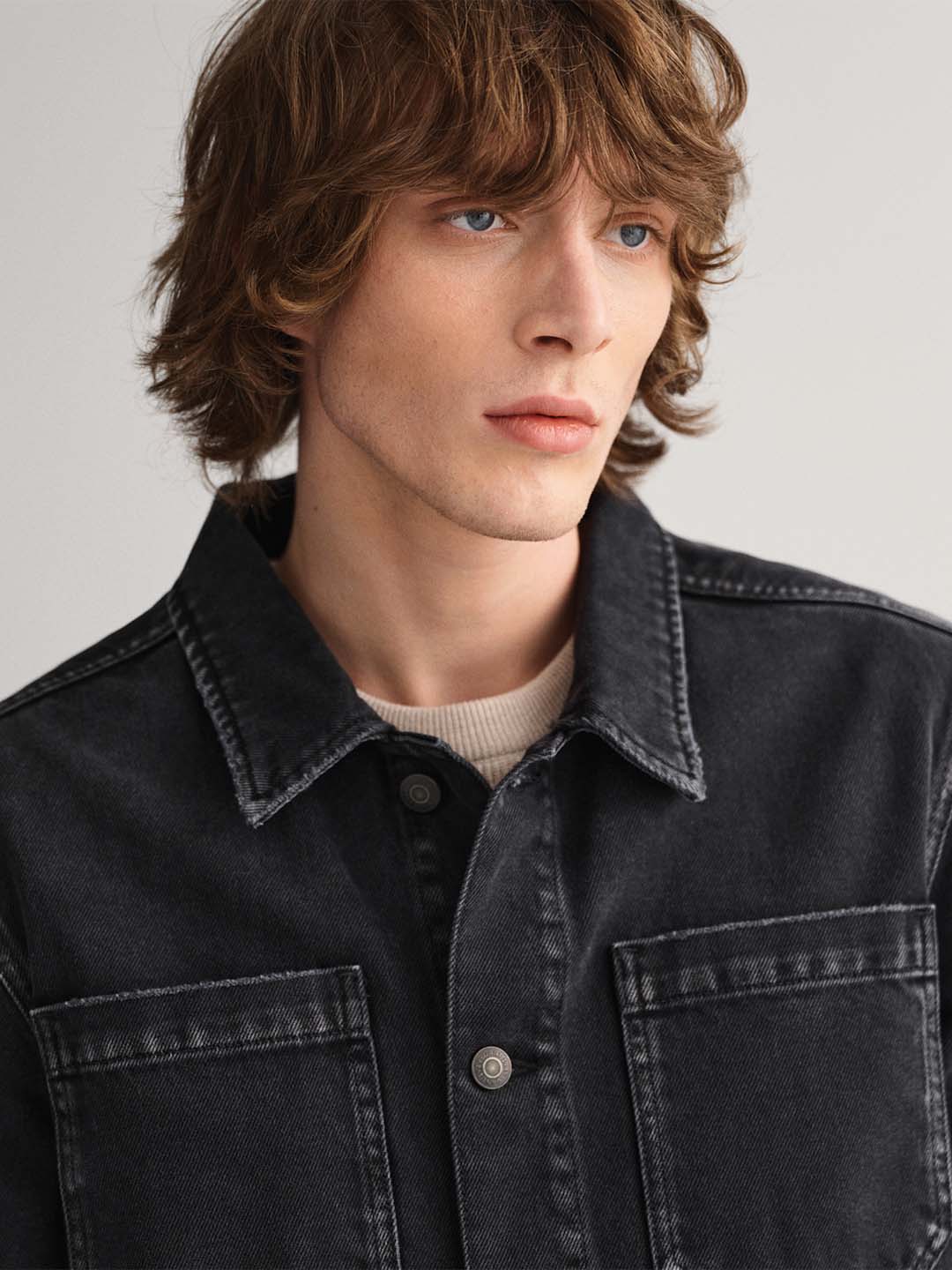 Gant Black Regular Fit Denim Jacket