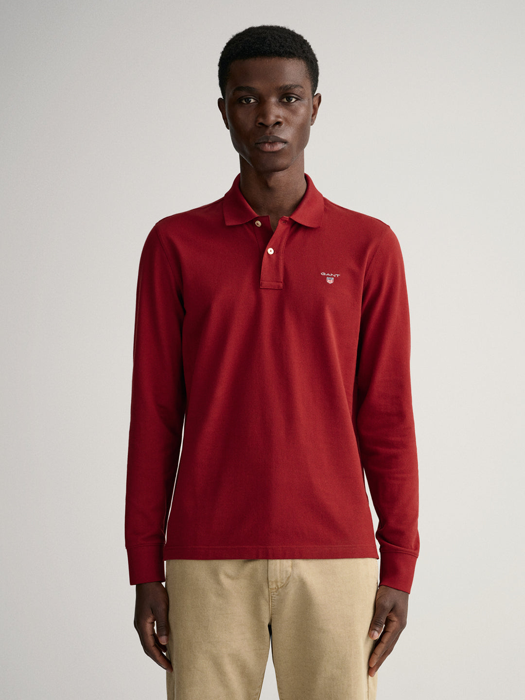 Gant Red Regular Fit Polo T-Shirt