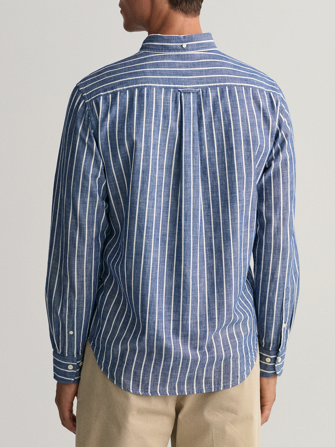Gant Blue Striped Regular Fit Shirt