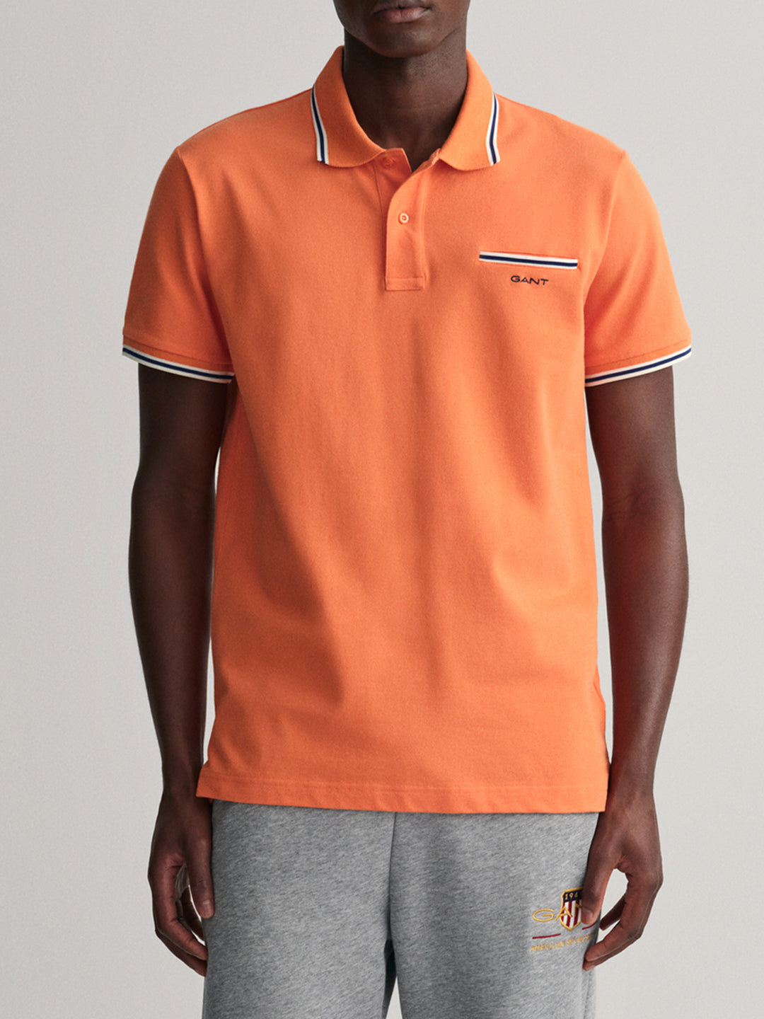 Gant Orange Logo Regular Fit T-Shirt