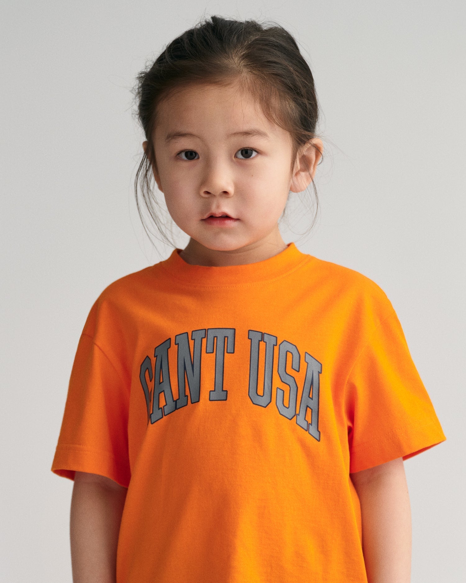 Gant Kids Orange Printed Relaxed Fit T-Shirt
