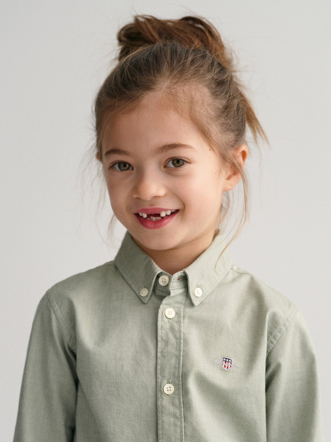 Gant Kids Light Green Regular Fit Shirt
