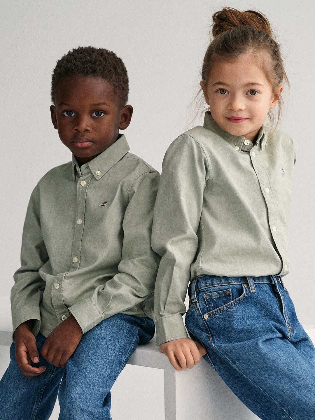 Gant Kids Light Green Regular Fit Shirt