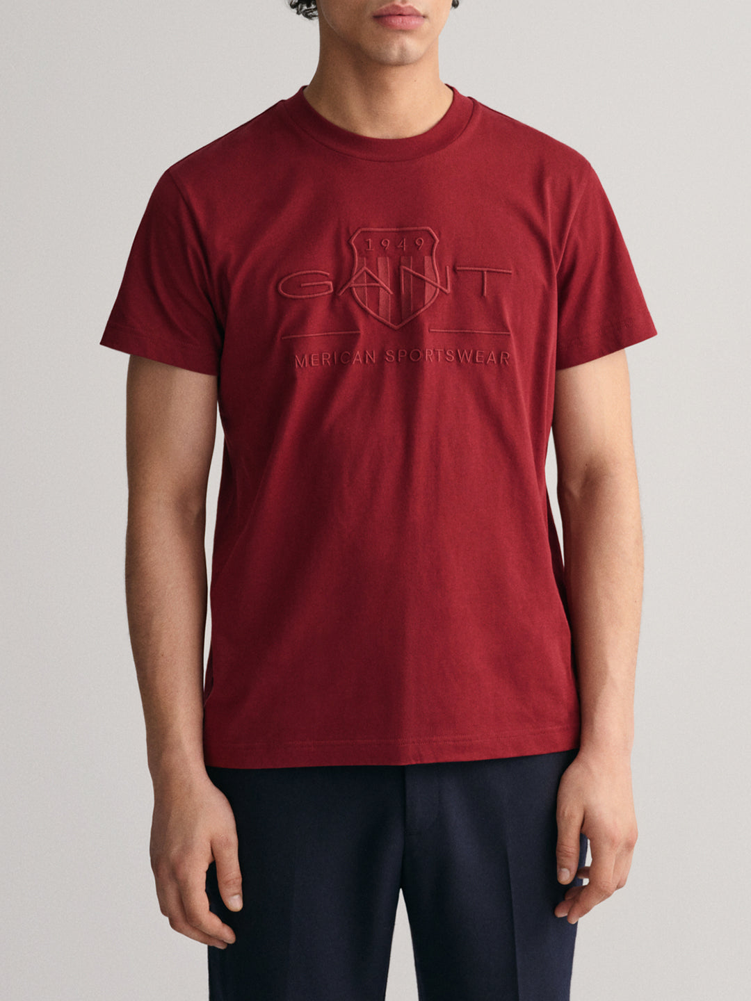 Gant Kids Red Placed Graphic Round Neck Tshirt main image 1