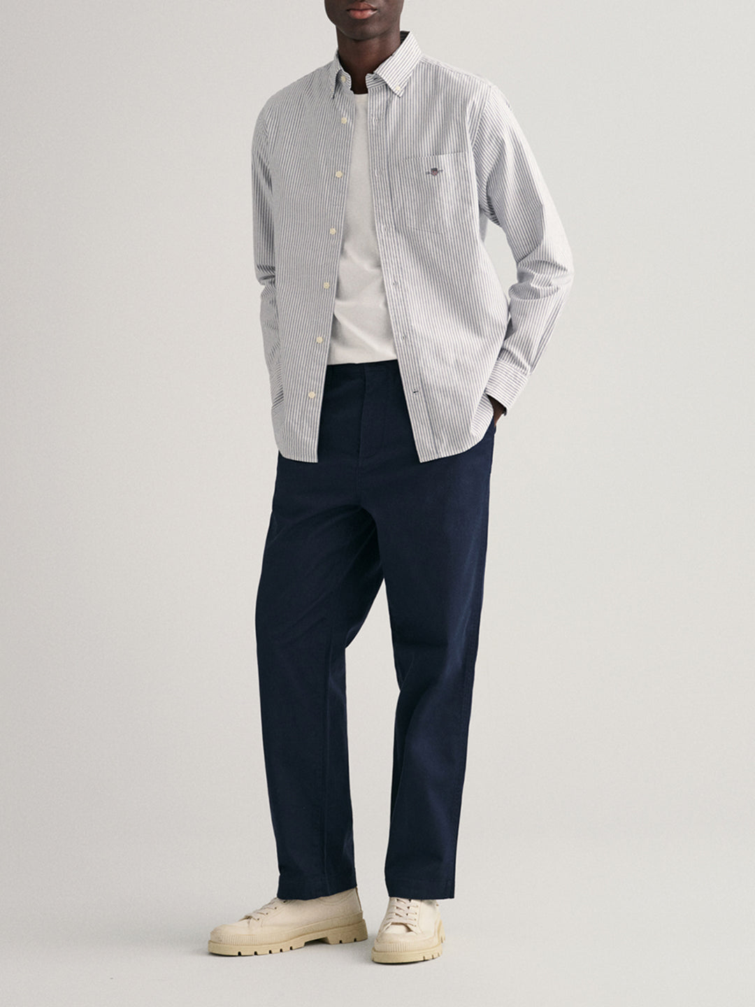 Gant Persian Blue Striped Regular Fit Shirt