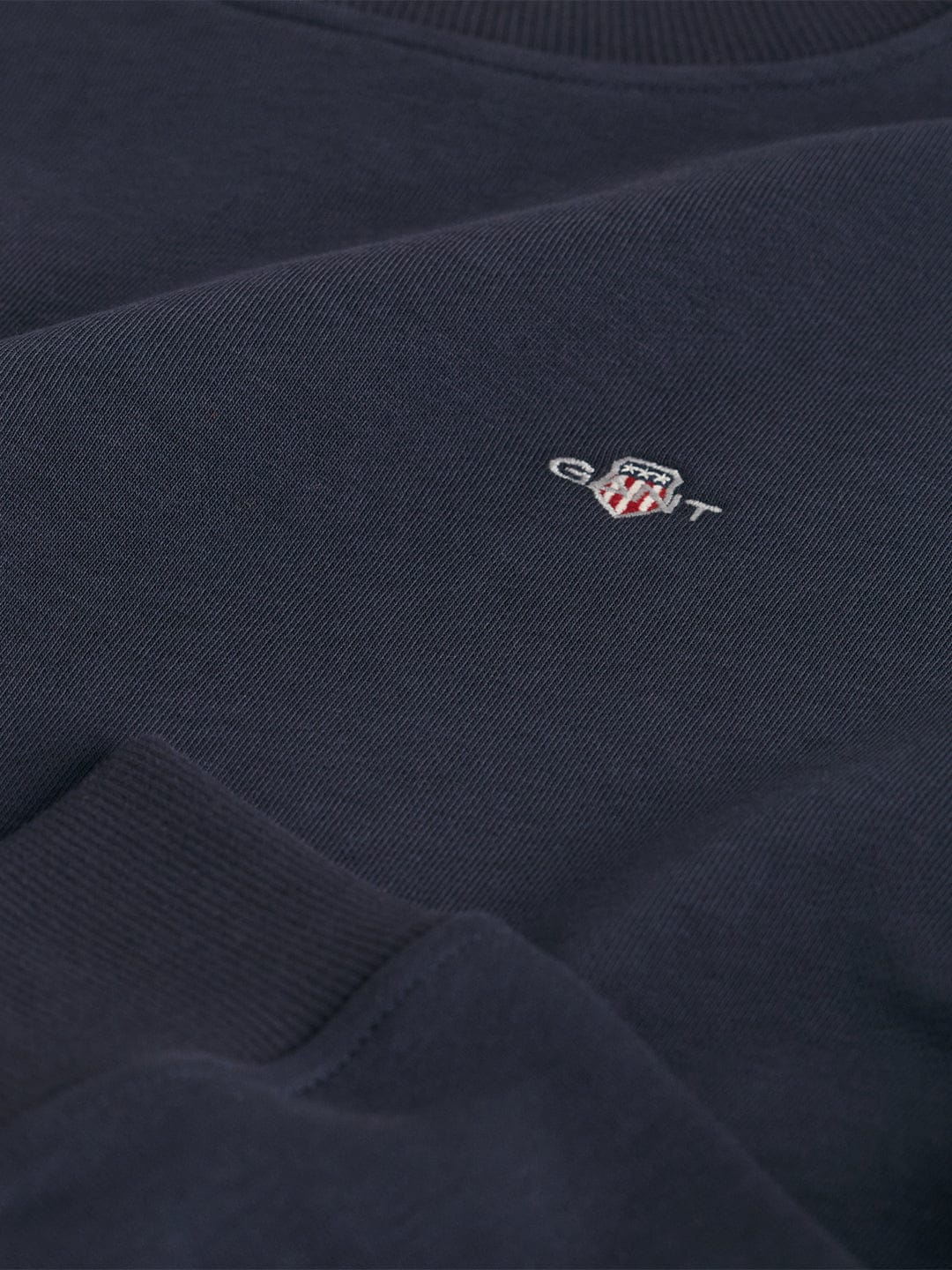 Gant Women Blue Solid Crew Neck Dress