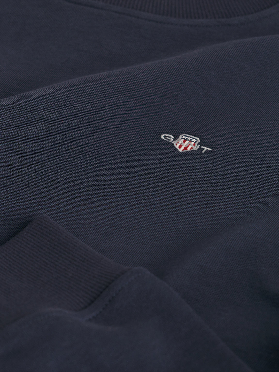 Gant Women Blue Solid Crew Neck Dress