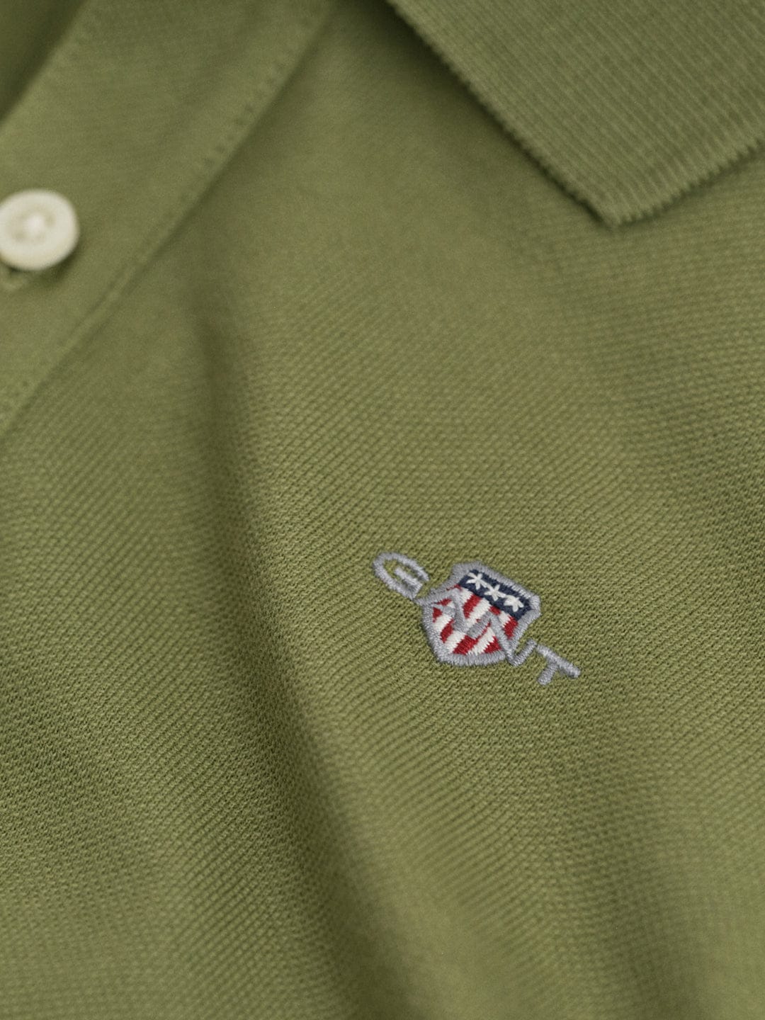 Gant Boys Green Solid Polo Tshirt