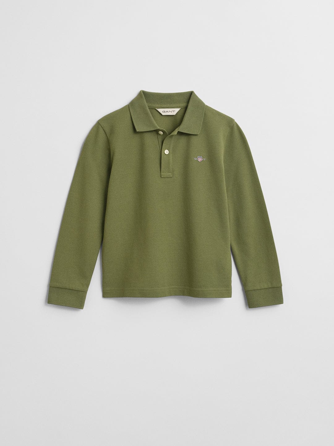 Gant Boys Green Solid Polo Tshirt