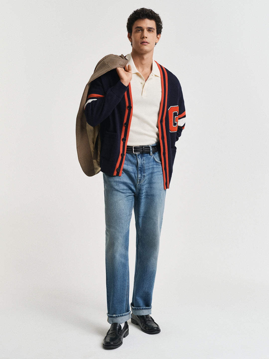 Gant Men Cream Solid Polo Tshirt