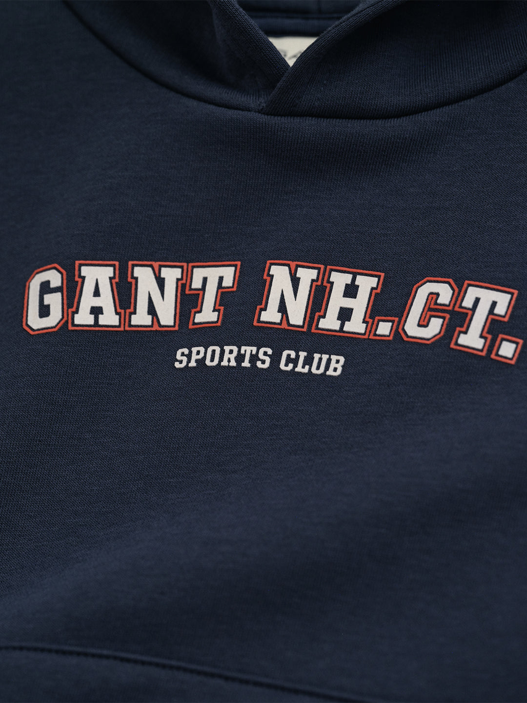 Gant Boys Blue Graphic Hooded Sweatshirt