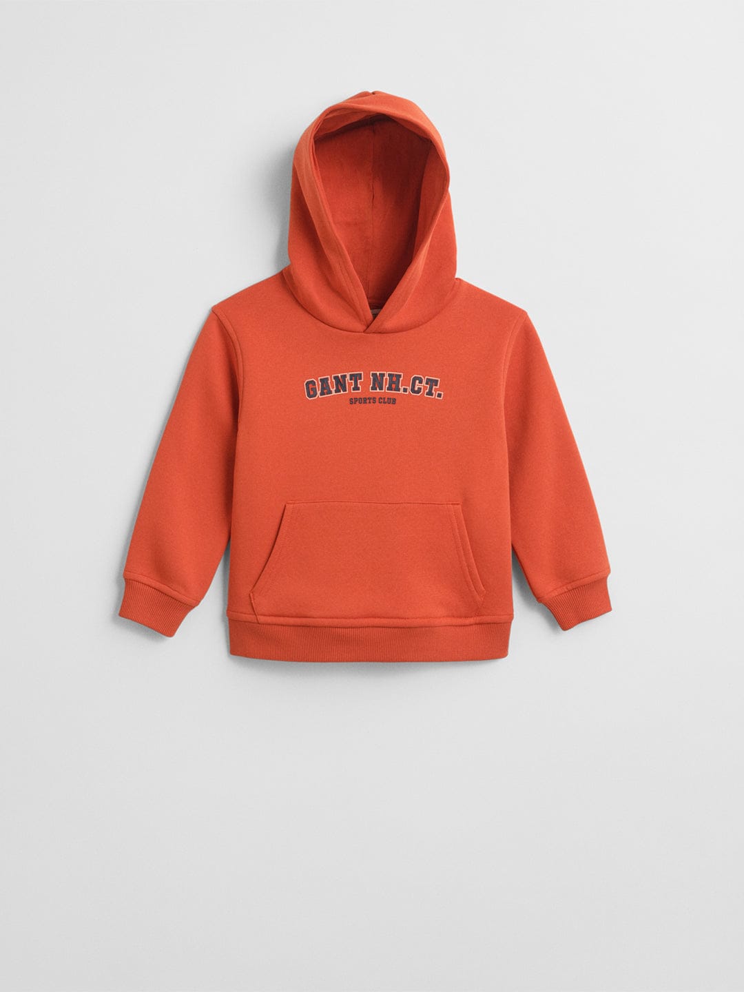 Gant Boys Orange Graphic Hooded Sweatshirt