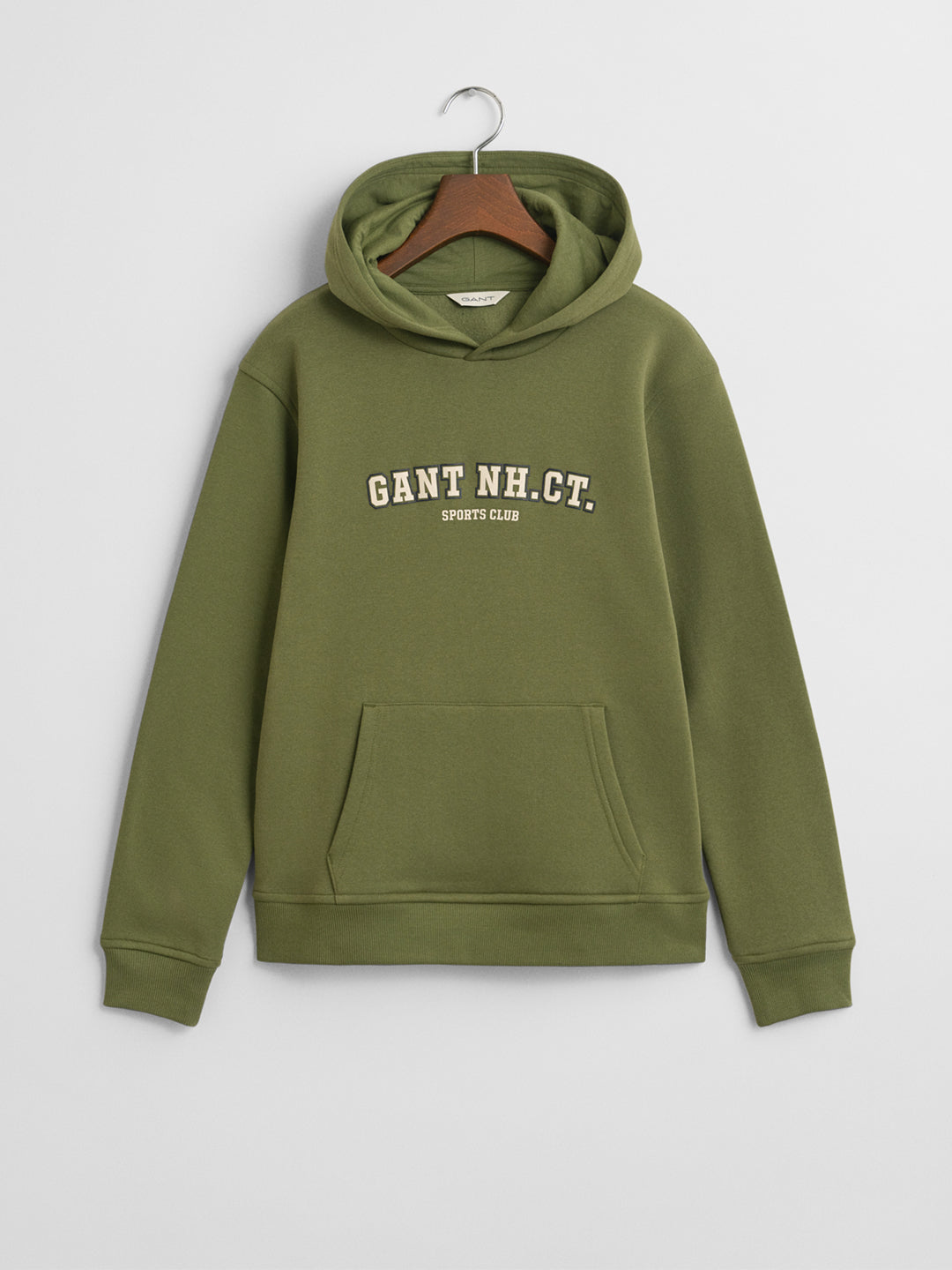 Gant Boys Green Graphic Hooded Sweatshirt