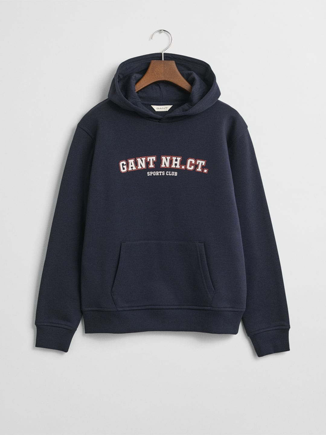 Gant Boys Blue Graphic Hooded Sweatshirt