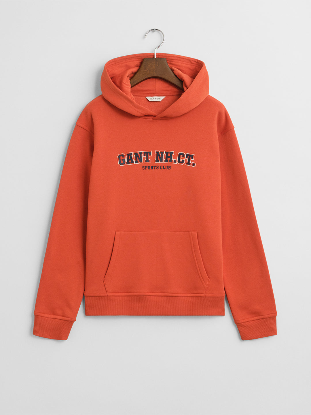 Gant Boys Orange Graphic Hooded Sweatshirt